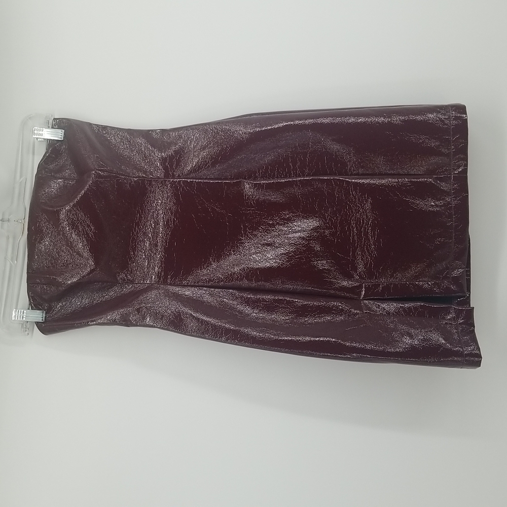 Skylar &‎ Madison Faux Leather Strapless